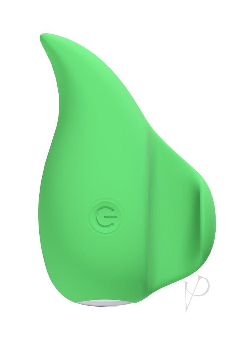 Loveline ErgoDrop 10 Function Rechargeable Silicone Massager - Green