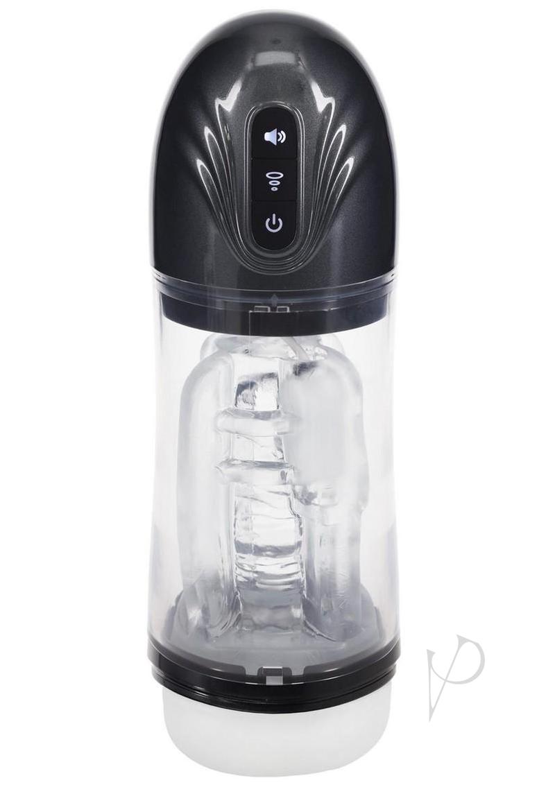 Pumped SonicPull 10 Function Multimedia Enhanced Masturbator - Gun Metal