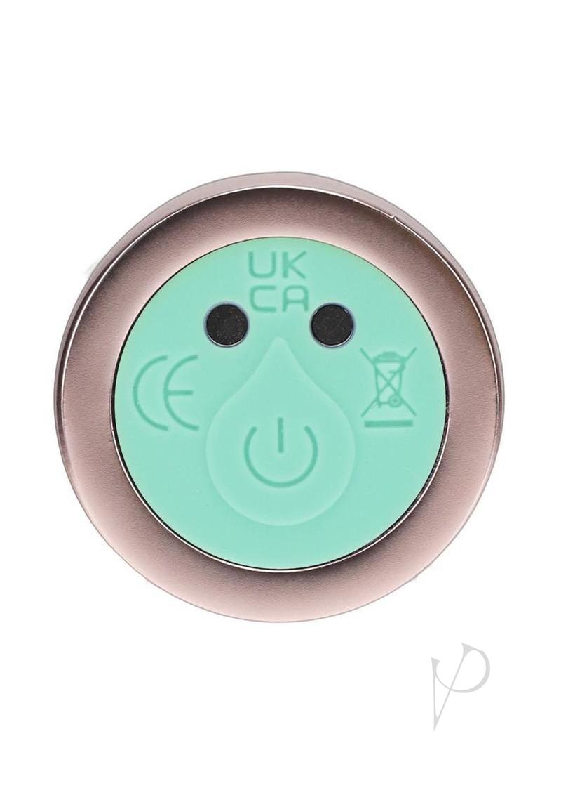 Loveline Celestia 10 Function Rechargeable Glass Bulb Tip Vibrator 6.3in - Green