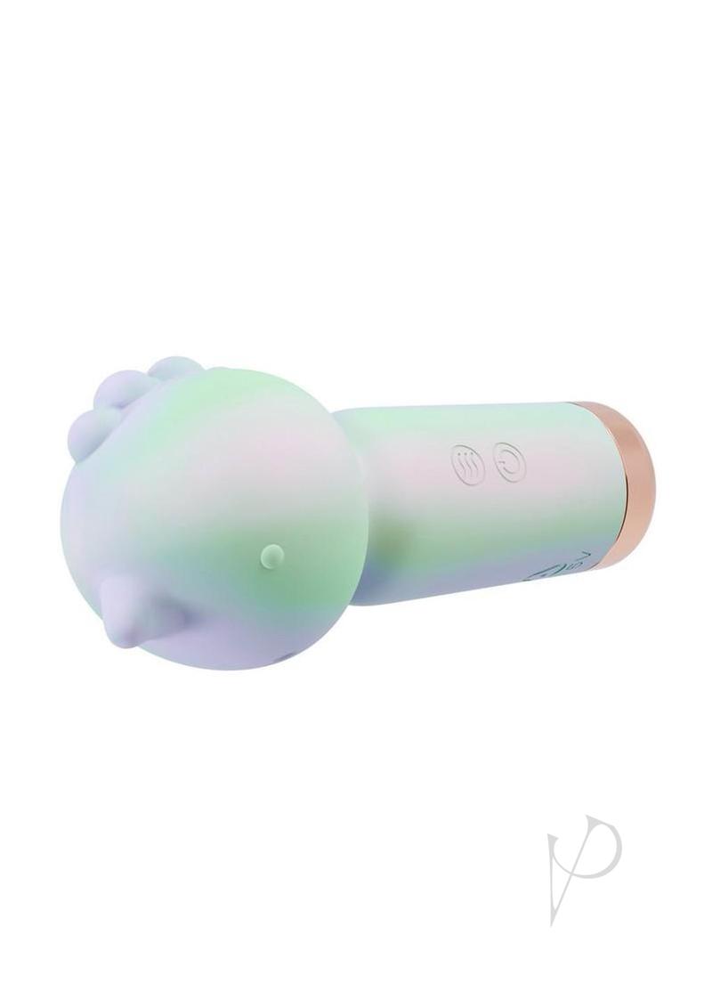 Play With Me Unicorn Dreams Silicone Rechargeable Vibrator - Blue/Green