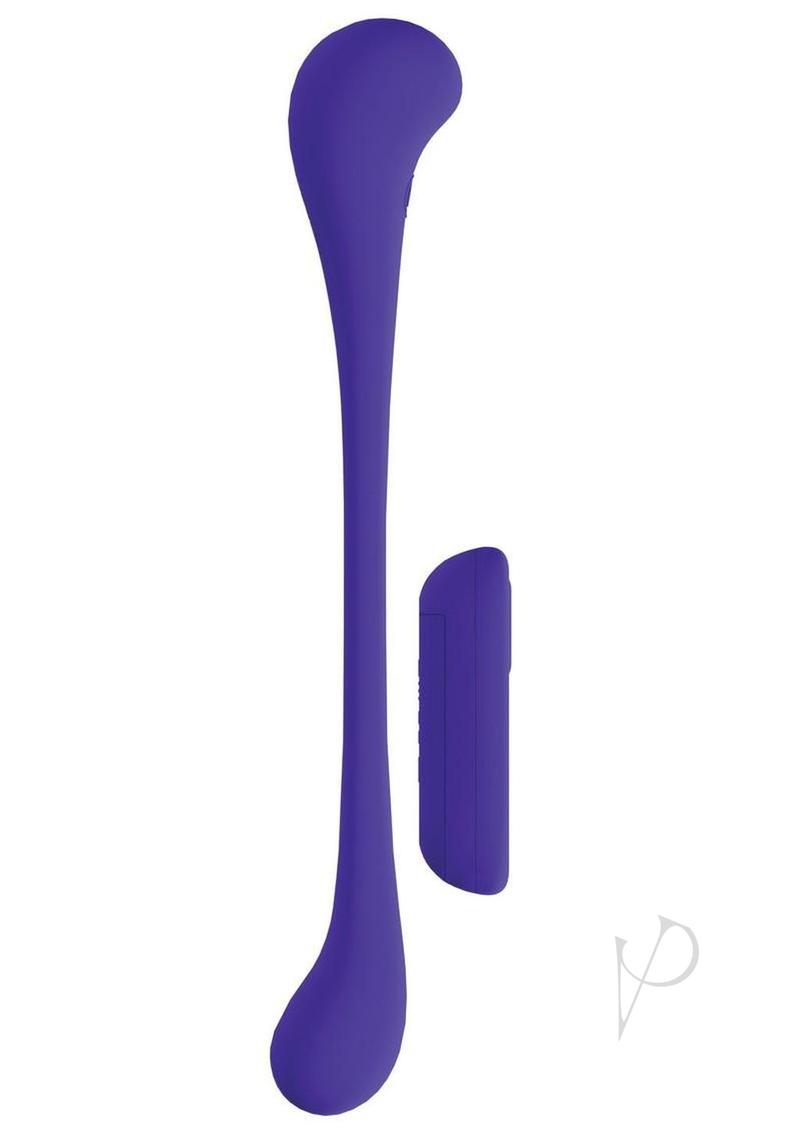 Loveline FlexEase Bend 10 Function Silicone Rechargeable Vibrator - Purple
