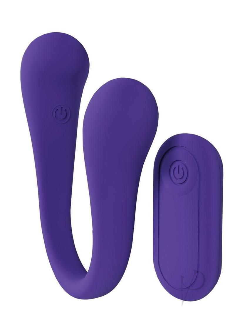 Loveline FlexEase Bend 10 Function Silicone Rechargeable Vibrator - Purple