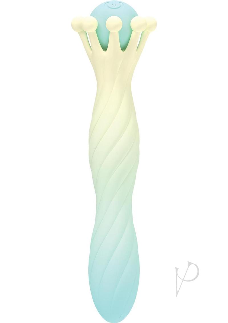 Wet Dreams Crown Jewel Rechargeable Silicone Crown Scepter Vibrating Wand - Multicolor