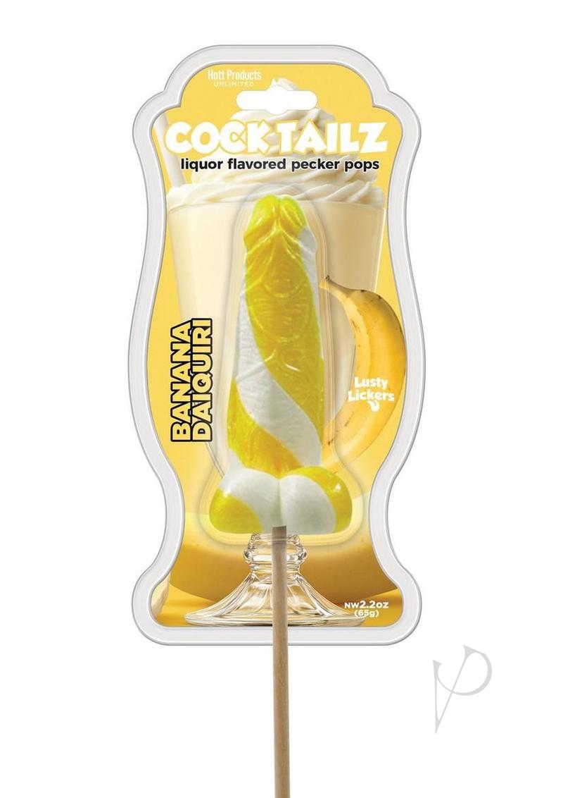 Cocktailz Liquor Flavored Pecker Pops - Banana Daiquiri