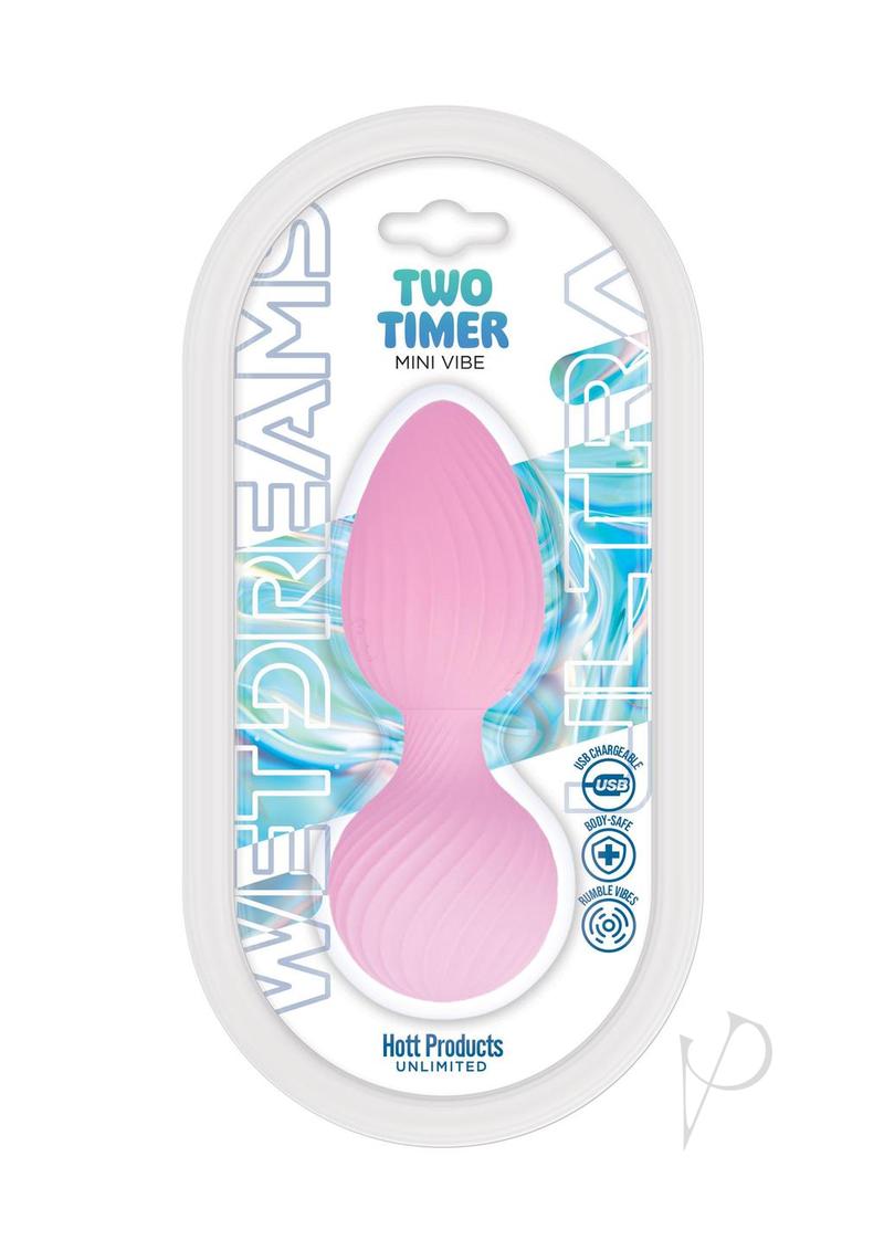Wet Dreams Two Timer Rechargeable Silicone Pleasure Ball - Pink