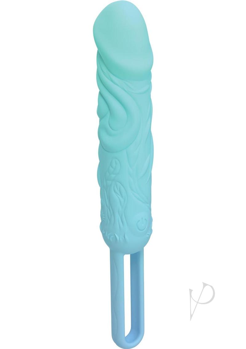Wet Dreams Cock and Load Rechargeable Silicone Mini Vibrator - Blue