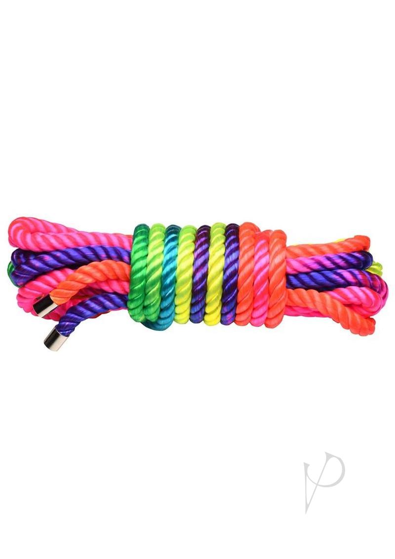 Master Series Bondage Rope 16ft - Rainbow