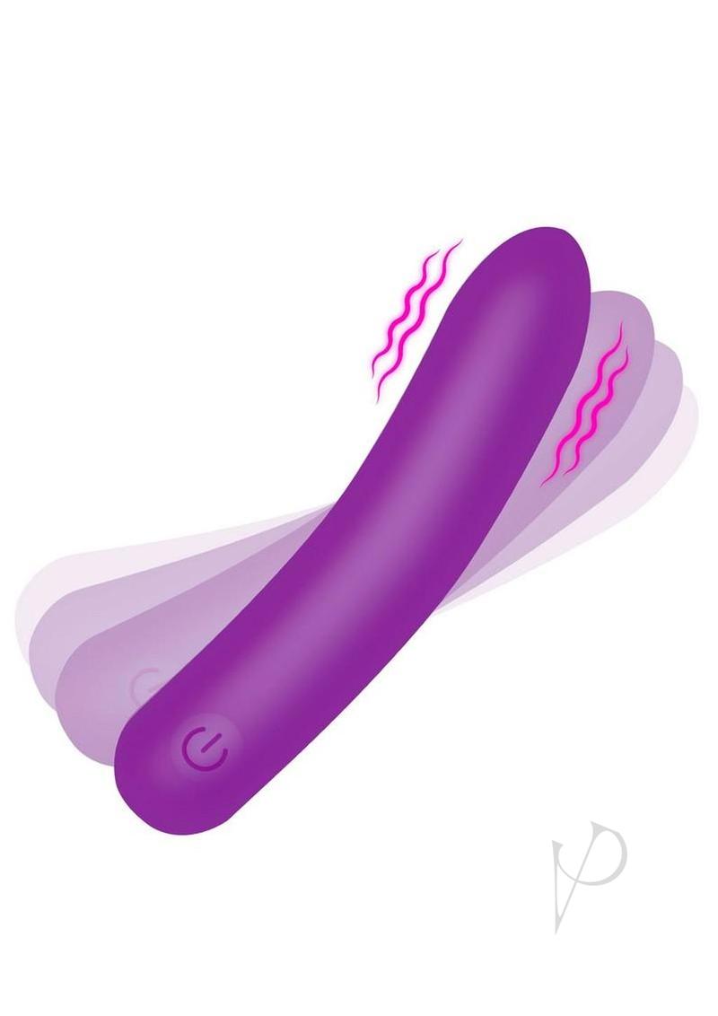 Bang Tapered Flexible Silicone Rechargeable Bullet - Purple