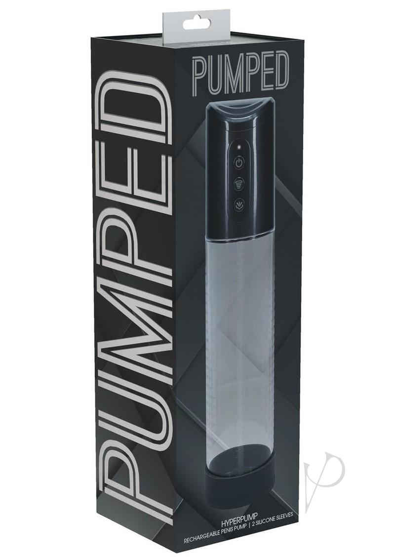 Pumped HyperPump 3 Function Automatic Rechargeable Penis Pump - Gun Metal