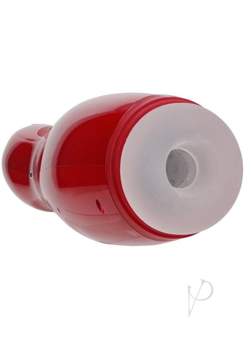 Pumped Virtuo 10 Function Suction Vibration Phone Attachment Rechargeable Masturbator - Metallic Red