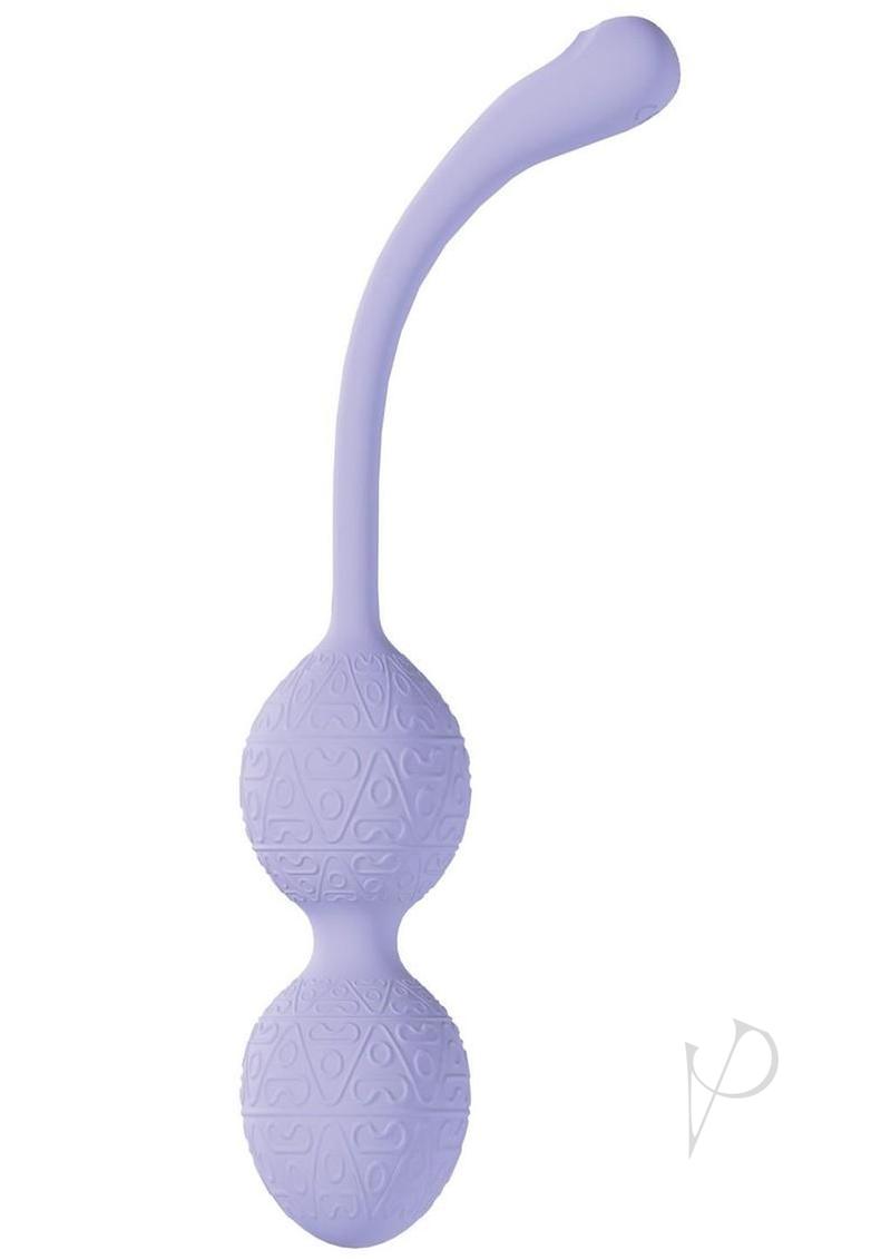 Loveline PelviFit Beads 10 Function Vibrating Rechargeable Silicone Kegel Vibe with Remote Control - Lavender