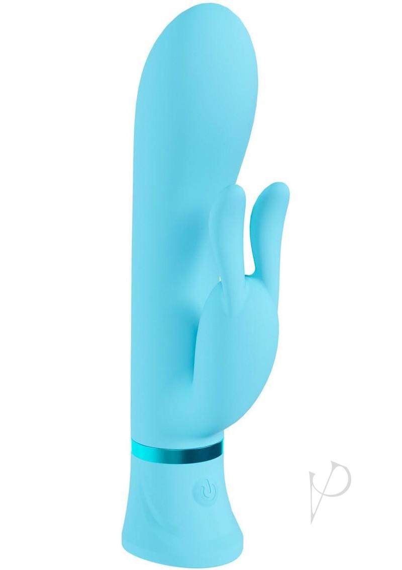 Loveline Tendre 10 function Rechargeable Silicone Rabbit Vibrator - Blue
