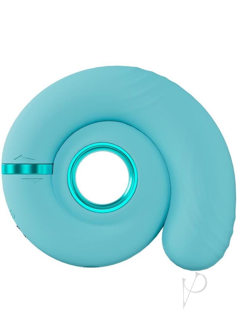LoveLine Gyre 10 Speed Rechargeable Swirl Vibrator - Blue