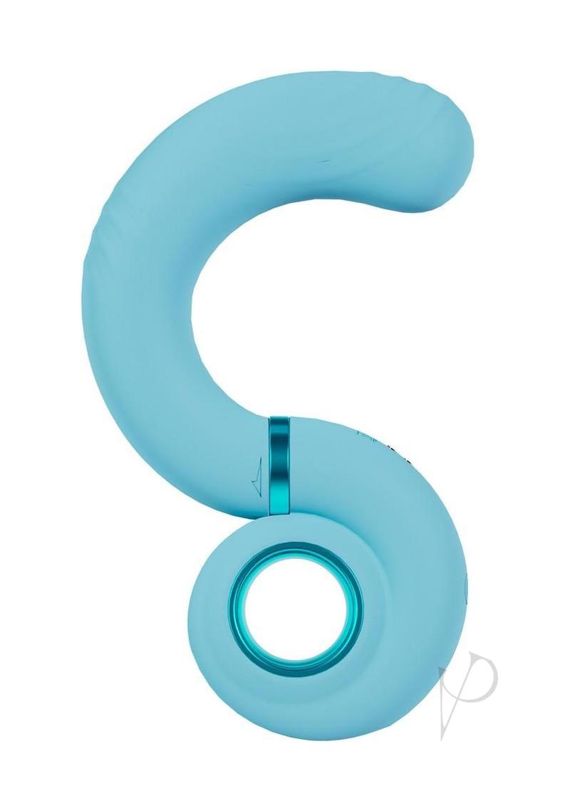 LoveLine Gyre 10 Speed Rechargeable Swirl Vibrator - Blue