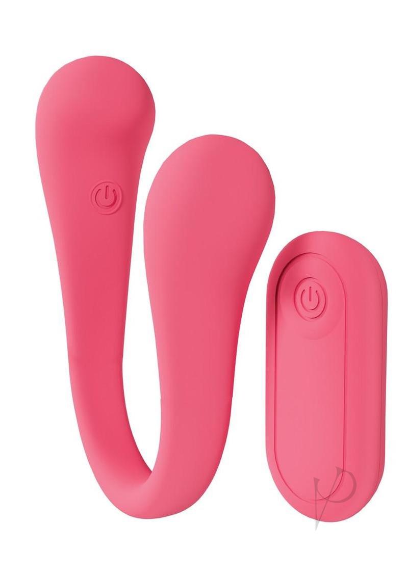 Loveline FlexEase Bend 10 Function Rechargeable Silicone Vibrator - Pink
