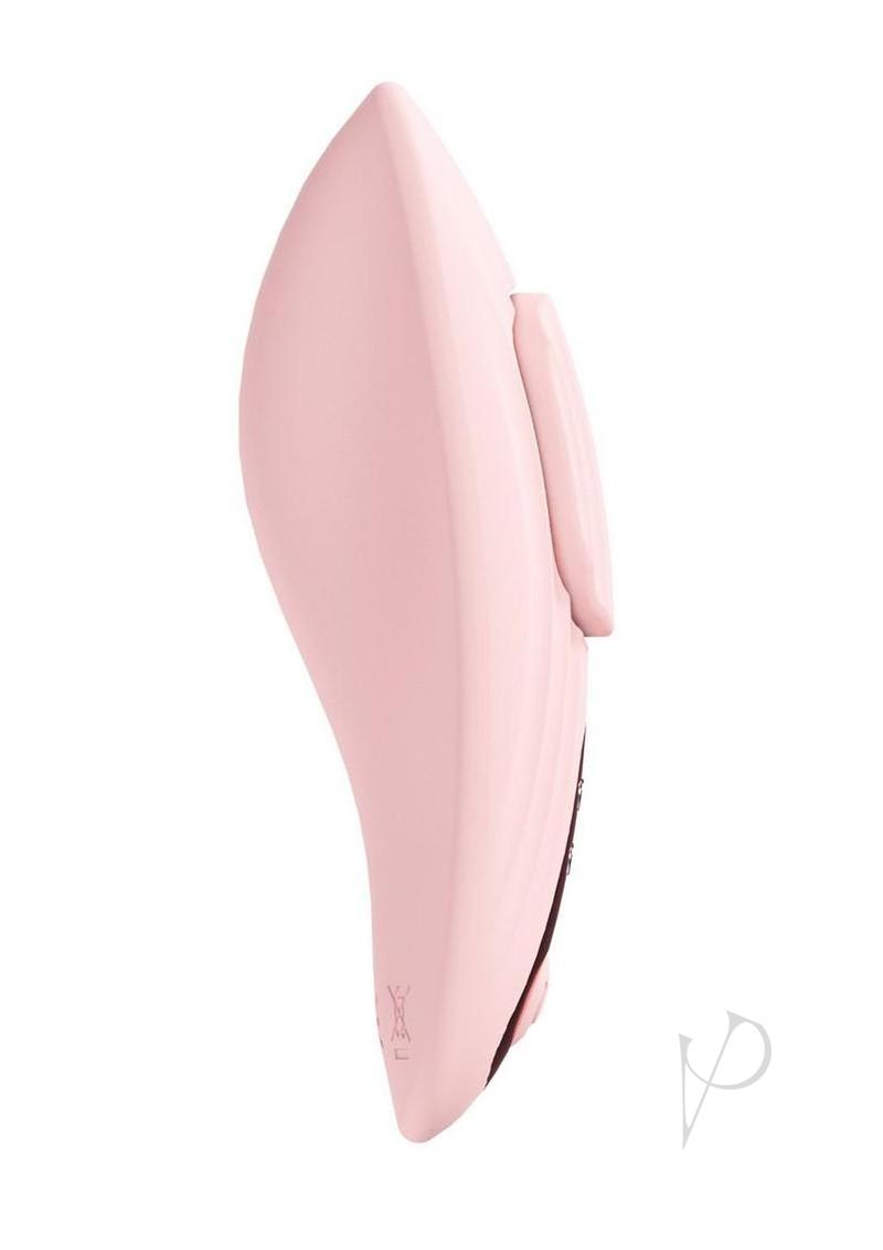 Loveline Celeste Rechargeable Silicone Panty Vibe with Remote - Pink