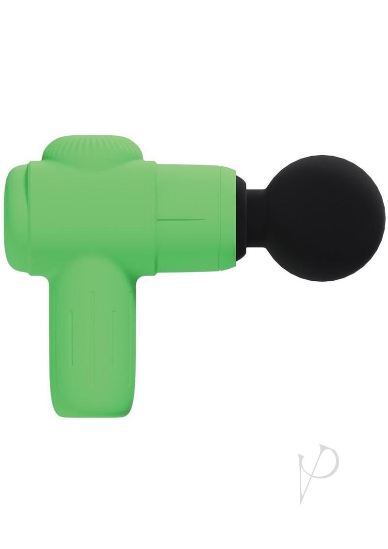 Loveline MicroBoost 10 Function Vibrating Rechargeable Silicone Massasger- Green