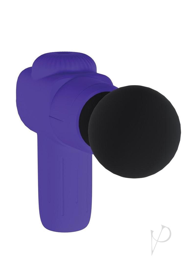 Loveline MicroBoost 10 Function Vibrating Rechargeable Silicone Massager- Purple