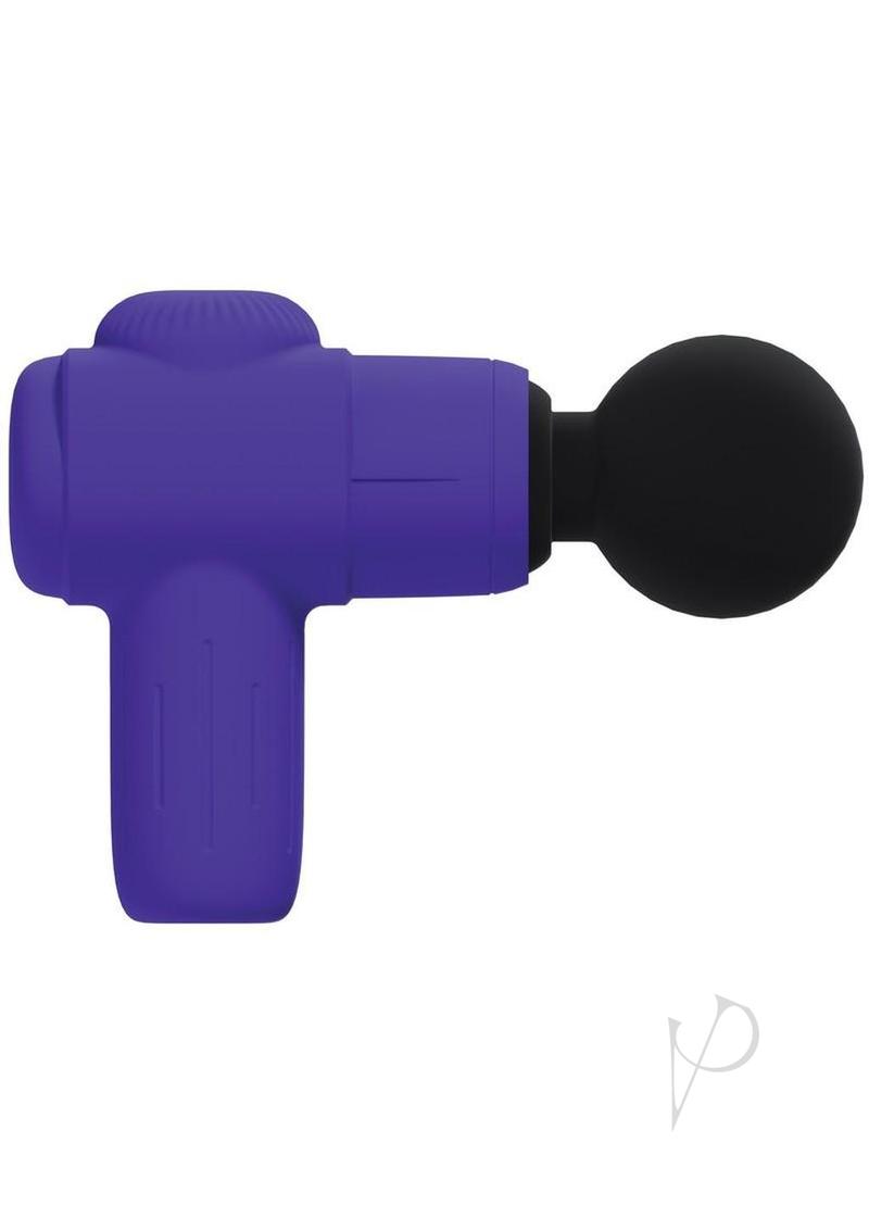 Loveline MicroBoost 10 Function Vibrating Rechargeable Silicone Massager- Purple