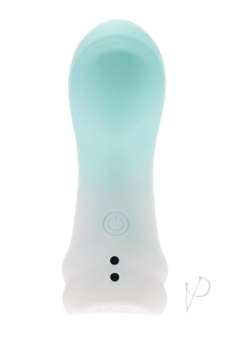 Loveline Mist 10 Function Rechargeable Silicone Finger Vibrator - Green