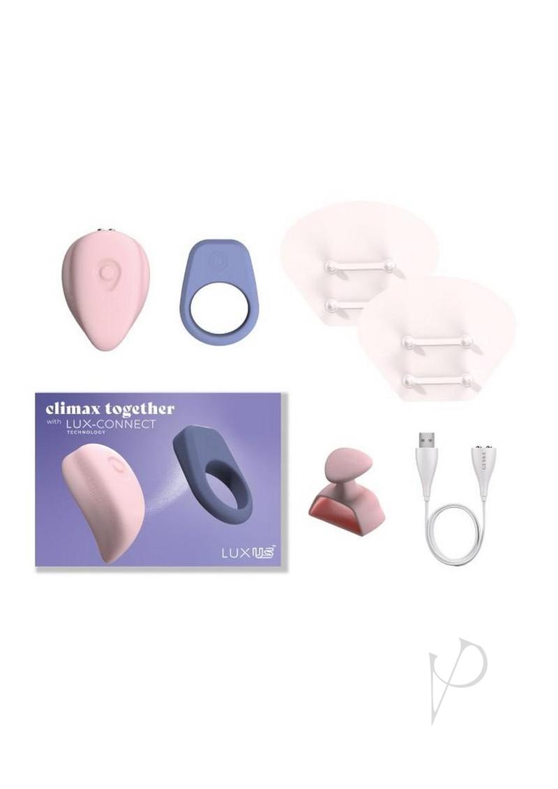 Kiiroo Luxus Interactive Couples Sex Toys Set - Pink/Purple