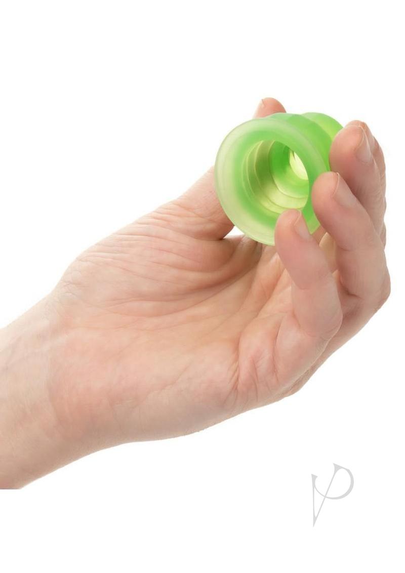 Pop Sock Tickler Reversible Textured Stroker - Green