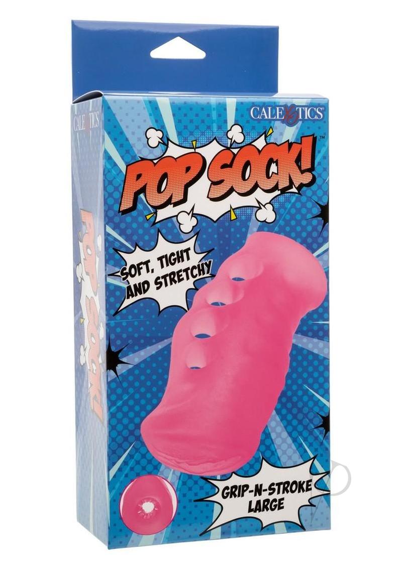 Pop Sock Grip N Stroke Masturbator - Large - Pink