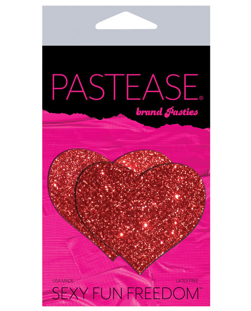 Pastease Premium Glitter Heart - Red O/S
