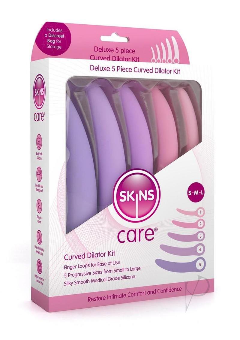 Skins Care Curved Silicone Dilators (5pc Set) - Pink/Purple