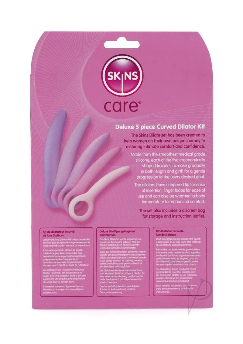 Skins Care Curved Silicone Dilators (5pc Set) - Pink/Purple
