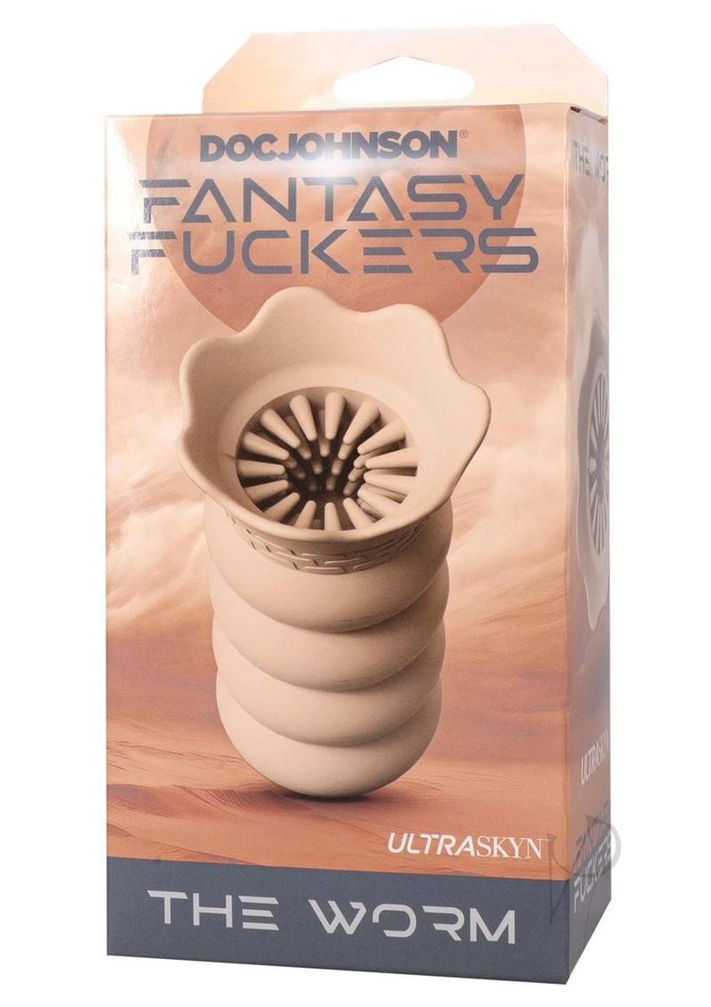 Fantasy Fuckers The Worm Ultraskyn Textured Stroker - Vanilla