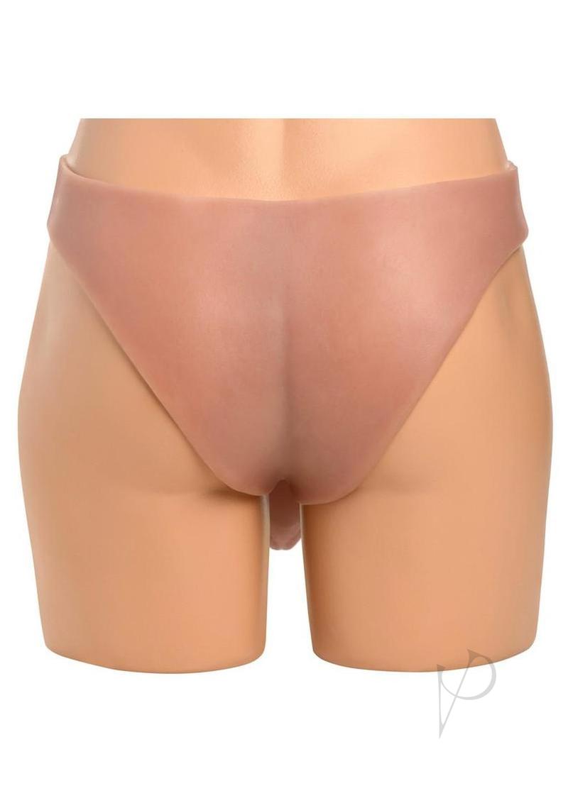 Master Series Thick Hollow Silicone Strap-On - Vanilla