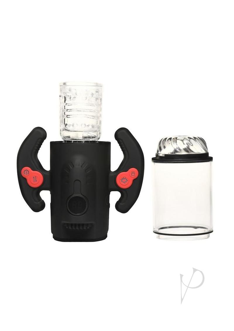 Jock Spinning, Thrusting, and Sucking Masturbator - Clear