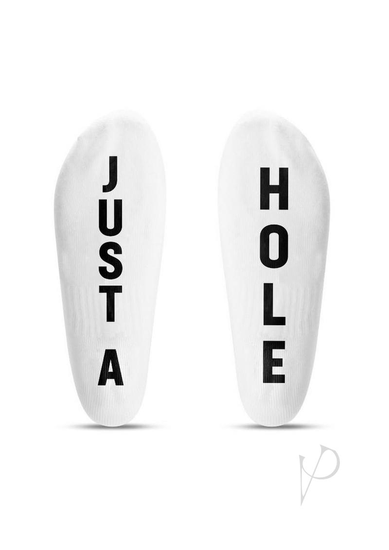 Prowler RED Ankle Socks Just a Hole  - White/Black