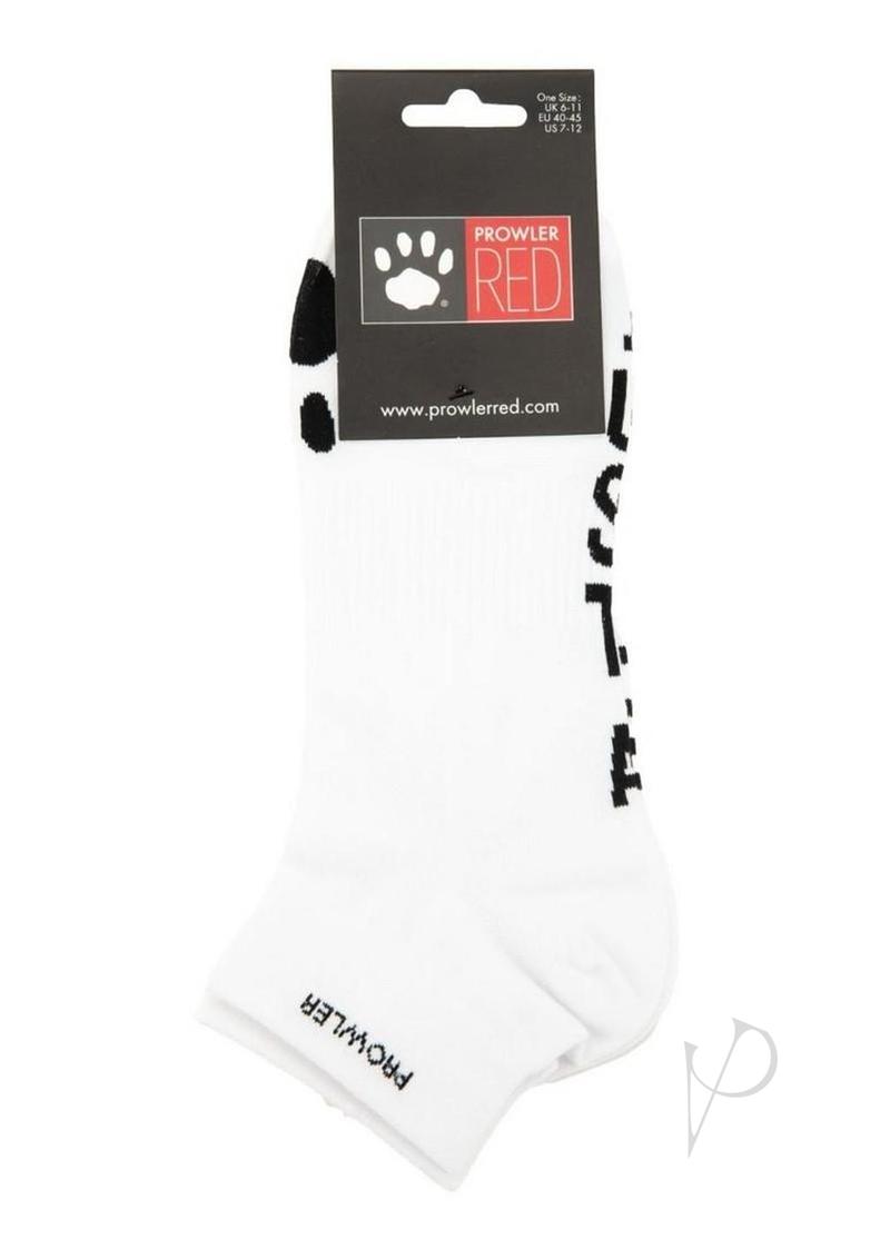 Prowler RED Ankle Socks Just a Hole  - White/Black