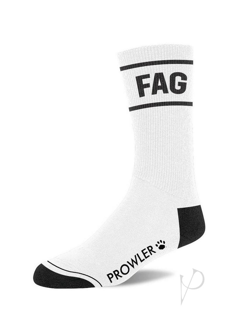 Prowler RED Fag Socks - White/Black
