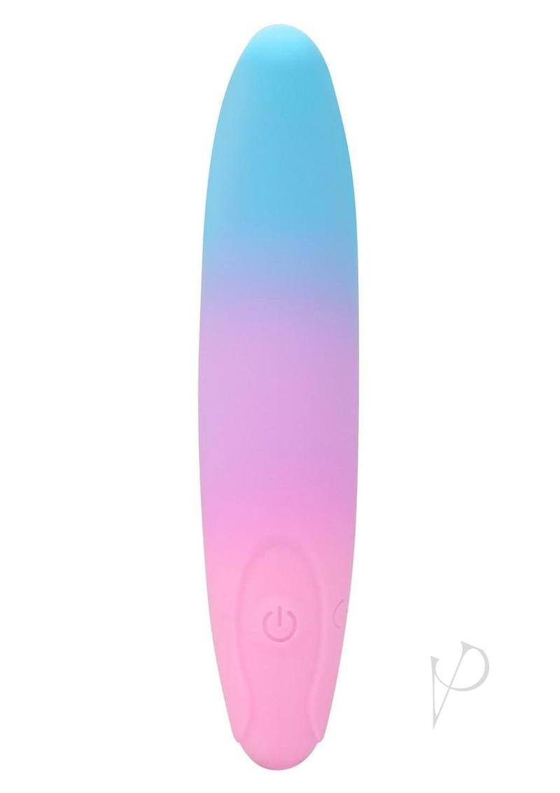 Play With Me Dolphin Kisses Rechargeable Silicone G-Spot Bullet Vibrator - Multicolor