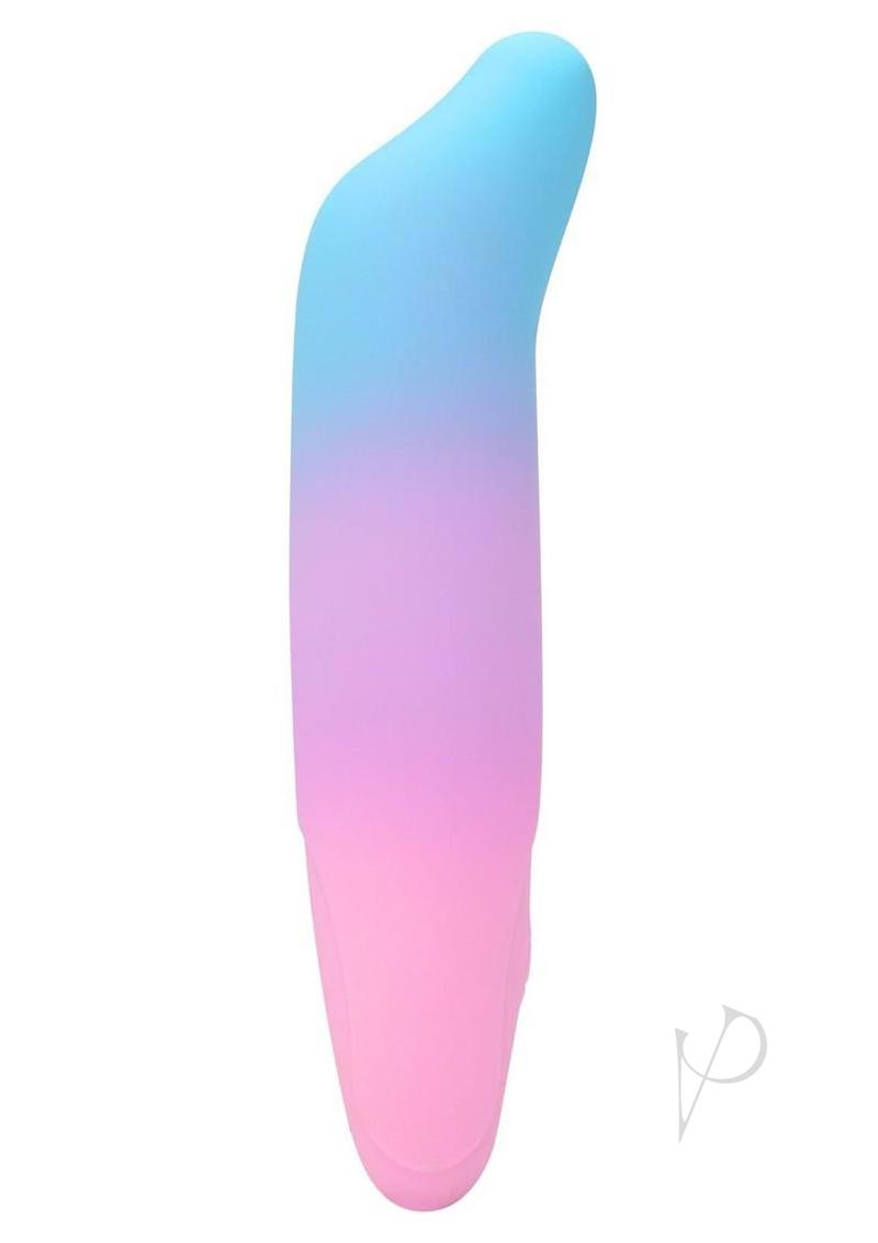 Play With Me Dolphin Kisses Rechargeable Silicone G-Spot Bullet Vibrator - Multicolor