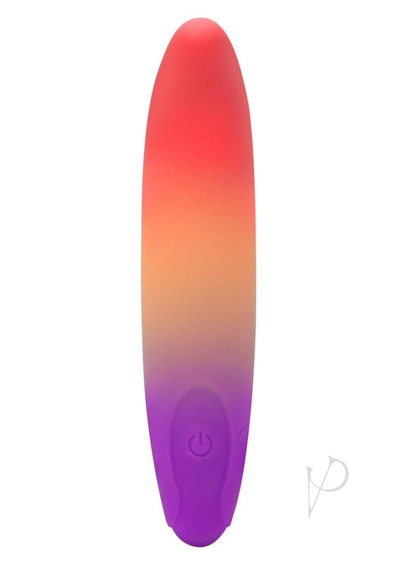 Play With Me Dolphin Dreams Rechargeable Silicone G-Spot Bullet Vibrator - Multicolor