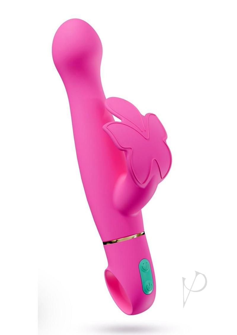 Aria Naughty AF Rechargeable Silicone Vibe - Plum