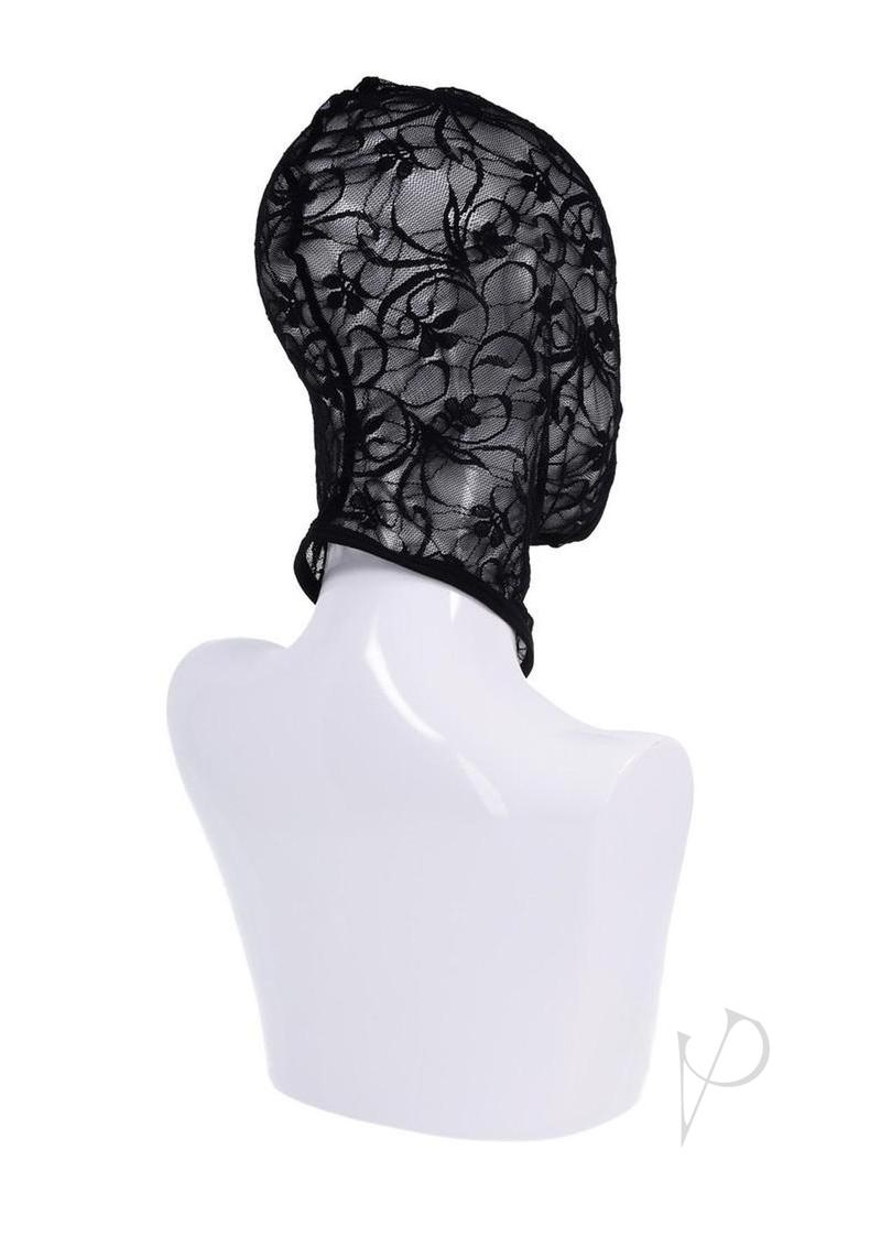 Sex and Mischief Lace Hush Hood - Black