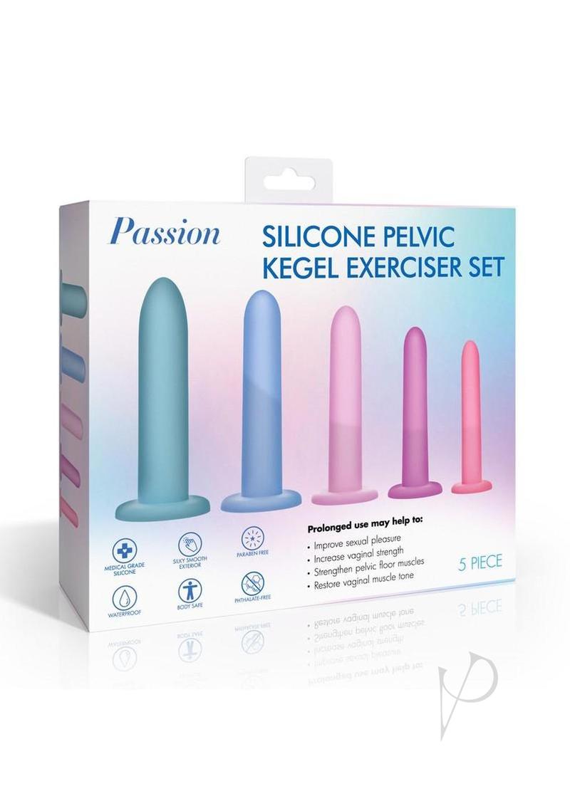 Passion Silicone Pelvic Kegel Exerciser Set (5 Piece) - Lavender