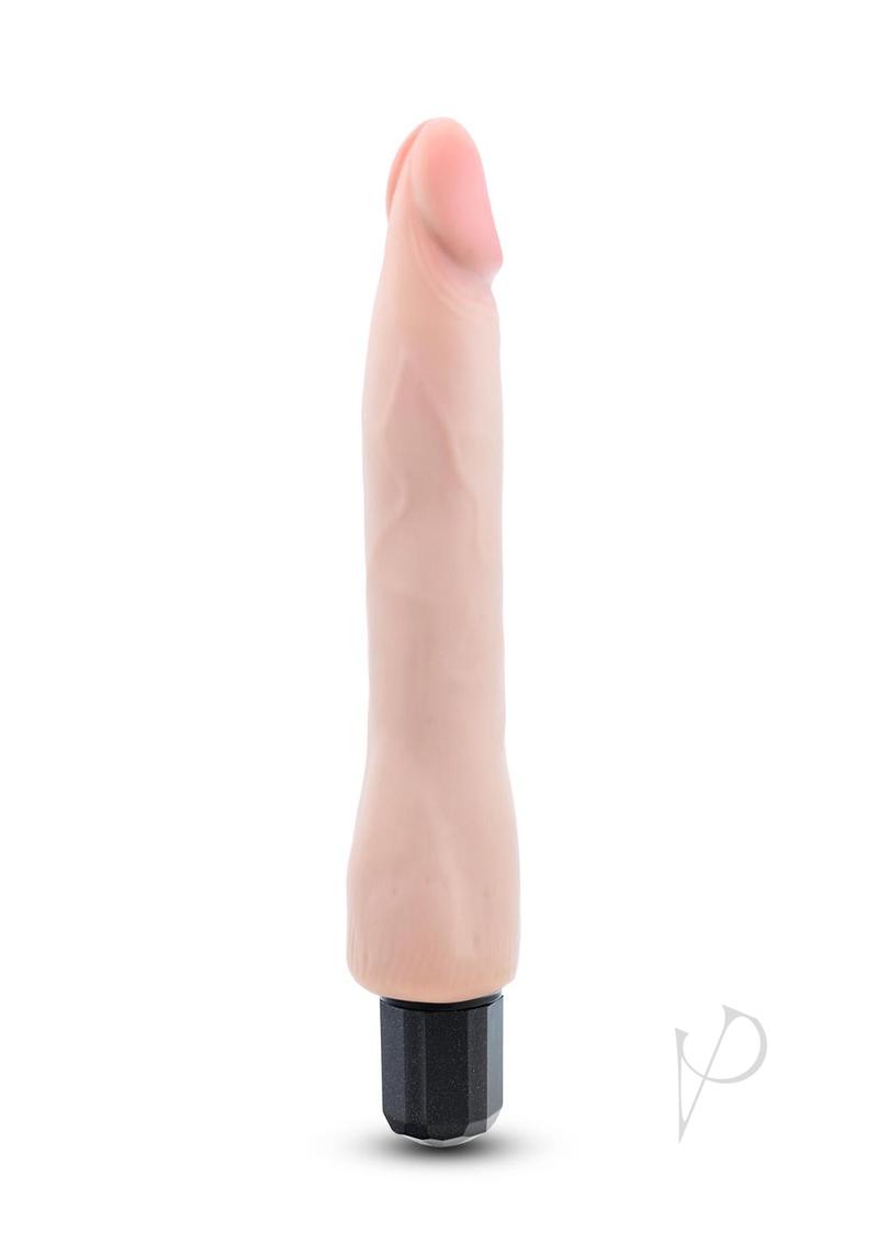 Au Naturel Vanilla Ice Vibrating Dildo 8.75in - Vanilla
