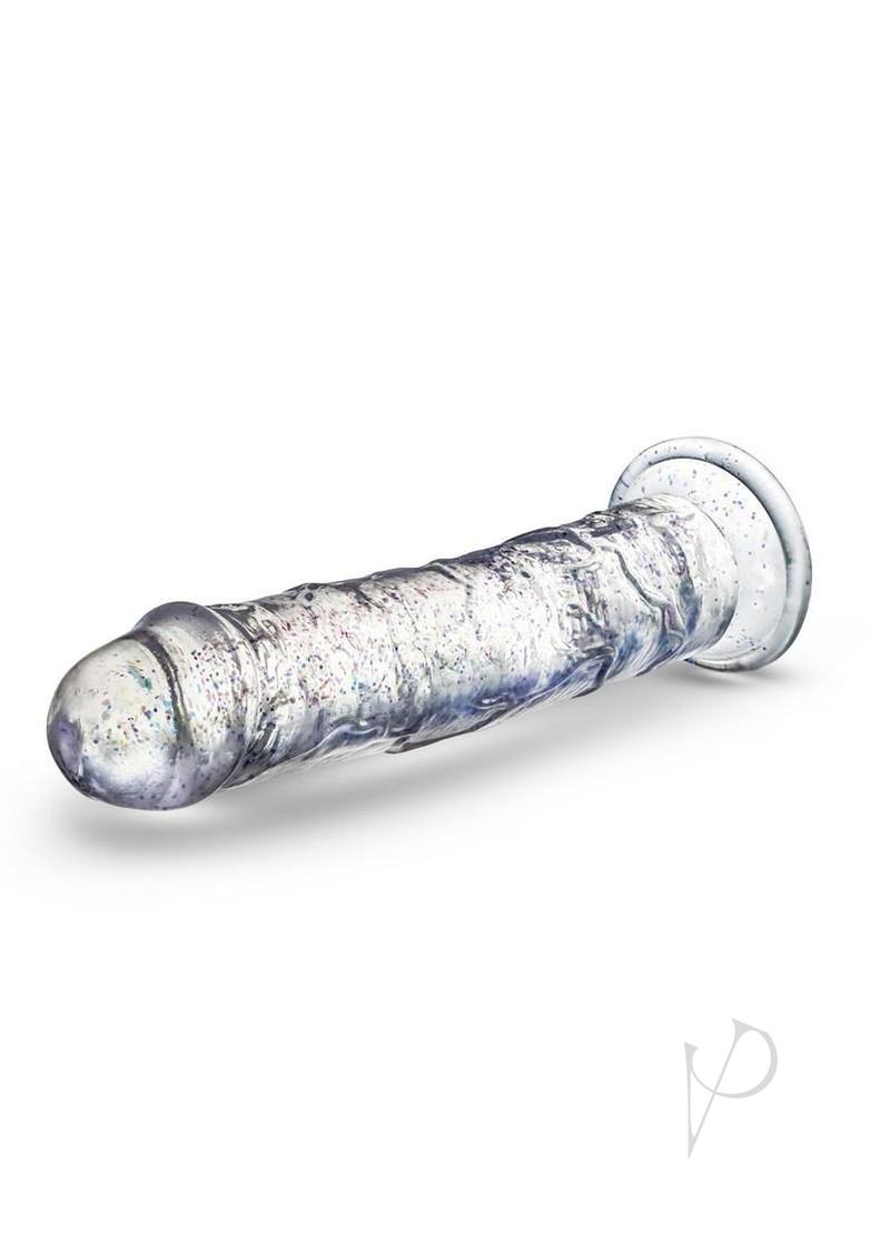 Naturally Yours Glamor Dildo 7in - Sparkling Clear