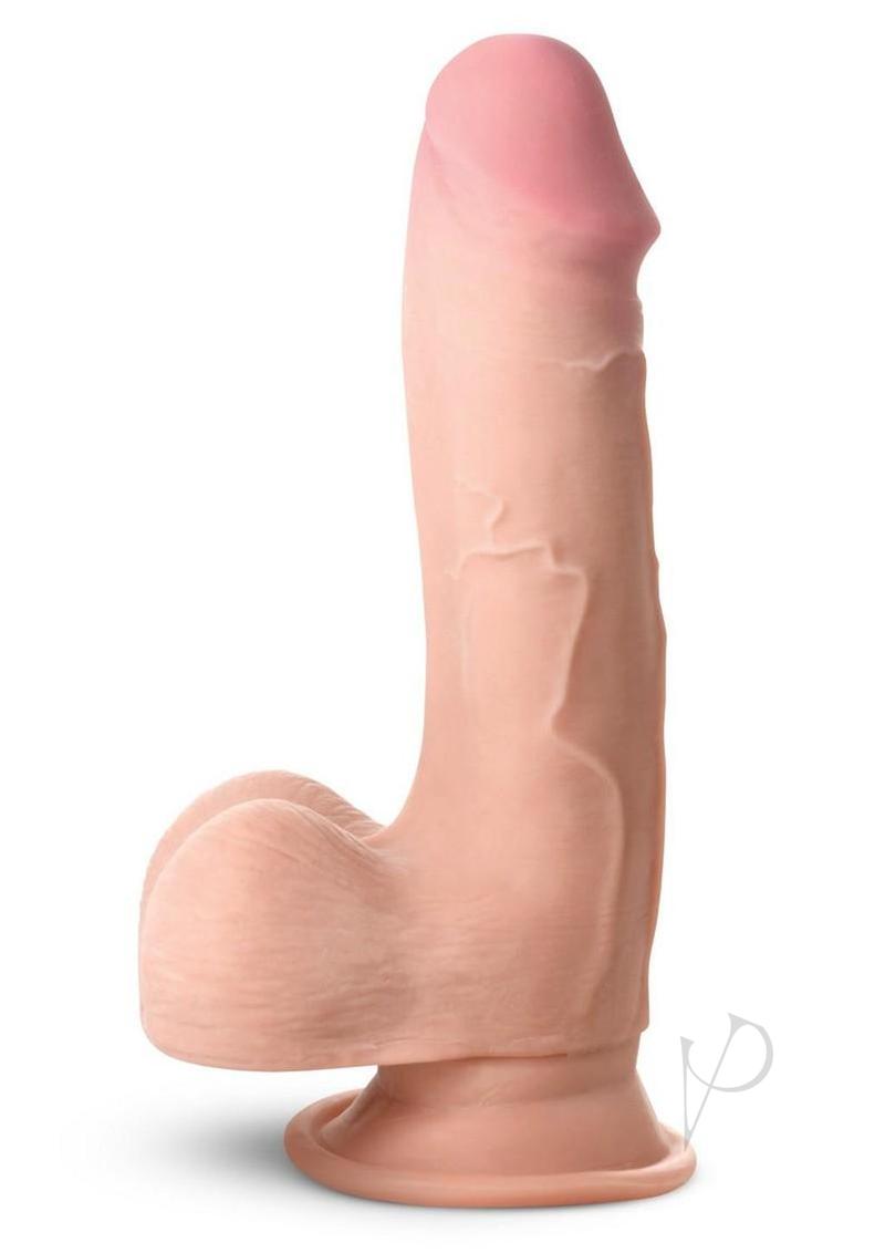 Jock Hard Core Triple Density Dildo with Balls 7.5in - Vanilla