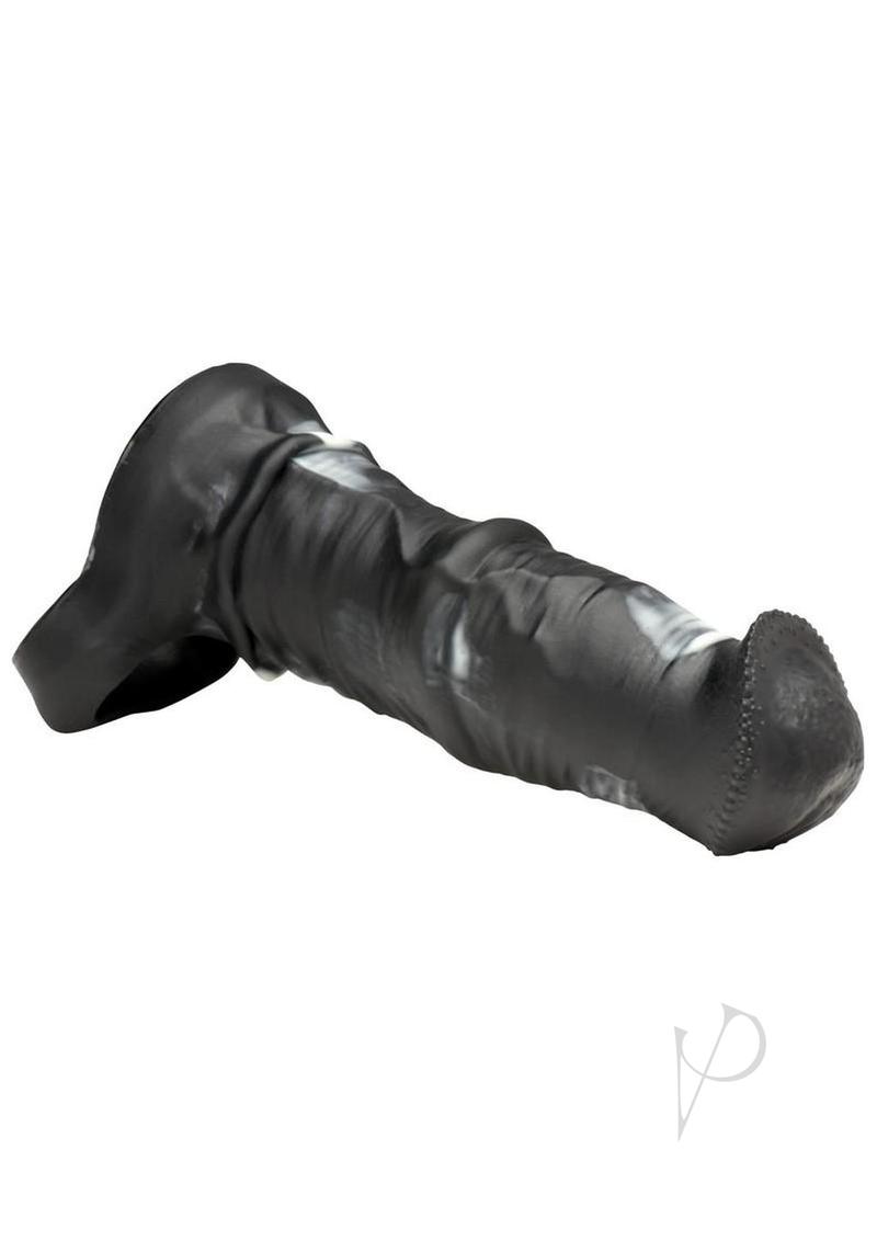 Creature Cocks Stallion XL Silicone Penis Extension - Black/Gray