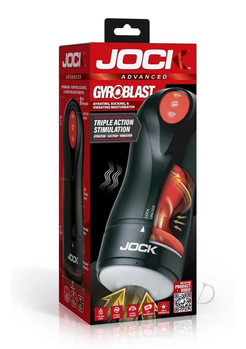 Jock Gyroblast Gyrating, Sucking and Vibrating Rechargeable Masturbator