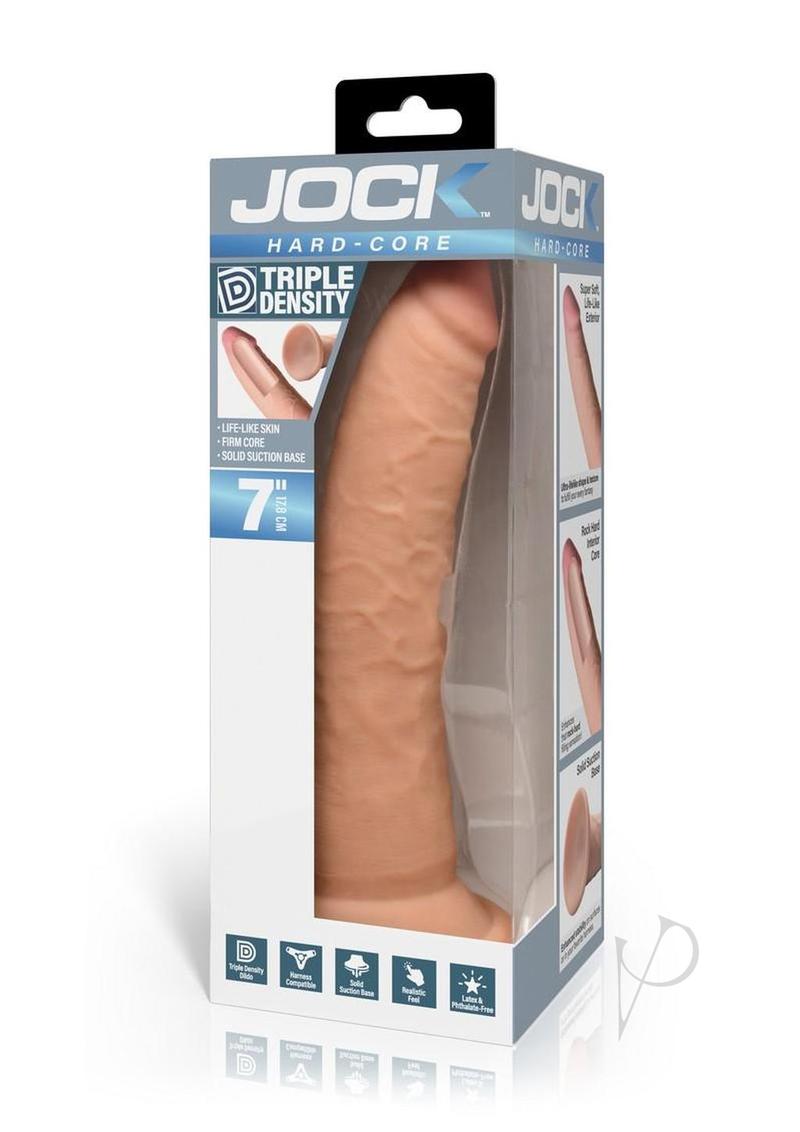 Jock Hard Core Triple Density Dildo 7in - Vanilla