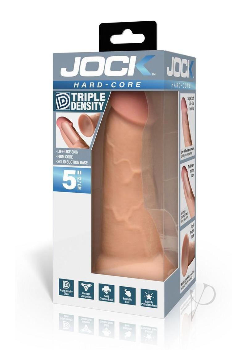 Jock Hard Core Triple Density Dildo 5in - Vanilla