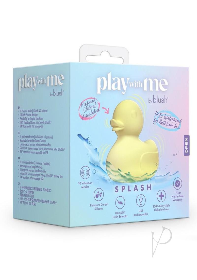 Play With Me Splash Rechargeable Vibrator - Yellow